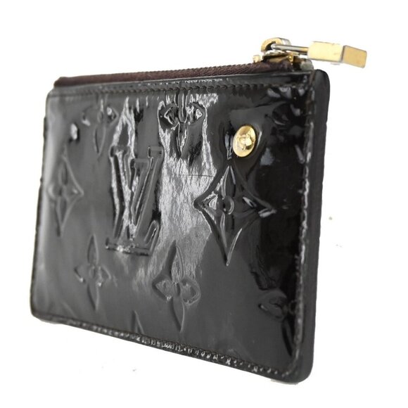 LOUIS VUITTON Pochette Cles Coin Wallet Monogram Vernis Red M93518 01FB770 - Picture 4 of 15